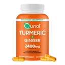 Knol Kurkumina Turmerowa z Black Pepper & Ginger, 2400mg Ekstrakt Turmeric z 95% Kurkuminoidy, Dodatkowy suplement siłowy, Wzmocniona Absorpcja, Joint Support Supplement, 105 Count