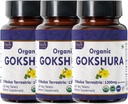 Gokshura 120 Tabletki 124; Tribulus Terrestris (Gokshura) Xi124; USDA Organic Certified Xi124; Wsparcie odporności i siły 124; Organic and Natural 120tab - Opakowanie 3