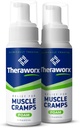 Theraworx Relief for Muscle Cramps Foam-Acting Skurcz mięśni, Ból nóg z siarczanem magnezu - 7.1 oz - 2 Hrabia
