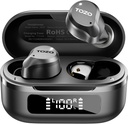TOZO NC9 Hybrid Aktywny hałas Anulowanie bezprzewodowych słuchawek, 6 Mics ENC wyraźne połączenie, IPX8 wodoodporne, w Uszy Bluetooth 5.3 Słuchawki Stereo Bass Buds 59H Czas gry z diodowym wyświetlaczem 32 EQs poprzez APP