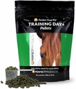 Idealny dzień treningu EQ + Pellets Pokaż bezpieczny suplement do uspokajania koni (3 lb)