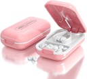 DUBSTAR Small Pill Cutter, Pill Cutter Splitter dla małych i małych pigułek, Przenośne Cutters Pretty Pill dla dużych tabletek, Cits Vitamin Tablets for Purse Pocket (Pill Cutter, różowy)