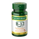 Nature’s Bounty Vitamin B12 2500 mcg, Cellular Energy Support, for Energy Metabolism, Heart & Nervous System Health, 75 Quick Dissolve Tablets