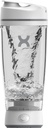 Promixx Oryginalna butelka shaker - Battery- zasilany bateryjnie do gładkich shakes protein - BPA Free, 20oz Cup (biały)