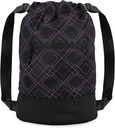 Flex Cinch Drawstring Siłownia Torba dla kobiet z graficznych wzorów 124; Trwałe Lekkie Siłowne Siłownia Cinch Bags 124; Świetne dla Siłowni Bag, Podróżowanie i Overnights 124; Black / Rose - Geometria