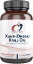 Designs for Health XantOmega - Krill Oil with 12mg Astaxanthin - Antioksydant, Fosfolipids + EPA / DHA Omega 3 - Cardival, Skin + Eye Health Supplement (120 Softgels)