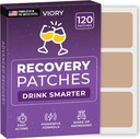 Pakiety odzysku 120 Pack - Wake Up Refreshed & Energized with Our 100% Natural Ingredients Patch for Party - Przyjazne chusteczki i wodoodporne - Zastosuj przed piciem - Wzmocniona formuła rano
