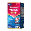 AFC Japan Diamond Vision PRO - Ulepszona, Ulepszona Formuła - Luteina i Zeaksantyna 4X z Witaminy oka - Visual Health Supplement dla dorosłych, Ekran ekspozycji, nocne użycie, 60 Softgels