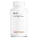 Supersmart - L- Lysine 6000mg na dobę (wysoka wytrzymałość) - Esencjalny suplement aminokwasowy lizyny 124; Non- GMO & Gluten Free - 180 Kapsułki wegetariańskie