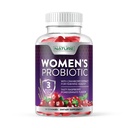 Wybudowany przez Probiotyki Przyroda dla Kobiet Gummies 3 Milion CFU, 6 Cieśniny Probiotyczne z suplementem żurawinowym, Digestive, Immune, Vaginal & Urnary Health, Szafka Stable, 60 Gummy