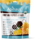 Miód i Propolis Lozenges Asorted Flavors, Świeże oddech - Pochłania gardło - Wsparcie immunologiczne z witaminą C, Witamina D i Cynk, 20