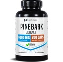 Wyciąg ze szczepu Pine Bark 6000mg Francuski Wyciąg Morski 124; 200 Kapsułek Wegańskich 124; Standaryzowany 95% Proantocyjanidyny OPC 124; Antyoksydacyjny Suplement Ziołowy 124; Non-GMO, Gluten- Free X124; Made in USA