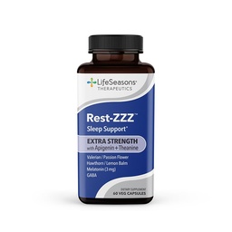 Rest- ZZZ dodatkowa siła - Suplement wsparcia snu - Upadek Asleep & Stay Asleep - Calms Nerwowy system - Naturalne złagodzenie napięcia mięśniowego i niepokoju - Mała dawka Melatonina GABA i rumianku - 60 Kapsułki
