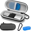 Case for KardiaMobile 1L 6L Personal ECG Monitor, Hard Travel Carrying Case for AliveCor Kardia Heart Monitor EKG / ECG, Portable Heart Rate Monitor Bag Storage Organizator z Pill Box & Carabiner Clip