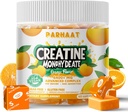 Monowodzian kreatryny Kompleks żucia 6400mg dla mężczyzn i kobiet - Zaawansowana Formuła W / L- Tauryna + Witamina B12, Sugar Free Chewable Supplement, 60 Orange Softchews