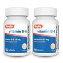 Rugby Witamina B- 6 Tabletki - 25 mg Witaminy B6 - Suplement diety - 100 Liczba (2 opakowania)