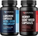 HAVASU NUTRITION Horny Goat Weed Capsules (30 Servings) & L Arginine L Citruline Supplement (30 Servings)