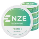 NZE Kofeina Free Nootropic Pouches (Spearmint) - Nootropic Pouches with Alpha GPC, L- Tyrosine & L- Theanine - No Sugar or Fative Sweeteners - 15 Nicotine Free Pouches Per Can - 5 Pack