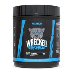 Wrecked pre Workout Powder, Advanced Formula, Wzmacnia energię, Focus, Pompy & Performance, 10g L- Citrulline, 6.4g Beta Alanine, 5g Tyrosine, 1g Alpha GPC, 375mg Fast- Acting Caepine & More (40 Służenie)