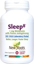 NOWE KORZENIE HERBAL Sleep Supplement, z Passion Flower, Rumianek, Chops, Panax Gingseng, Skullcap, Magnezu, Melatonina (60 Veg Caps) 124; Natural Sleep Aid