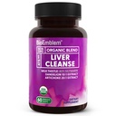 BioEmblem USDA Organic Liver Cleanse - 80% Silimarin Milk Thistle Extract for Liver Health and Liver Function with Dandelion & Artichock Extracts - 100% Vegan, Non-GMO - Herbal Liver - 60 kapsułki