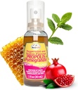 Beelife Propolis Throat Spray - Miód kojący, Mint & Pomegranat - Natural Immune Support & Sore Throat Relief - Przeciwutleniacze, bogaty w flawonoidy i arterabiny C, No Sugar, Gluten- Free, 1 -Pack, 30ml