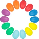 SallyFashion 14PCS Plastic Egg Shakers Set, Perkusyjne instrumenty Musical Egg Maracas for Kids Music Learning DIY Painting