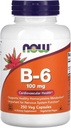 Teraz żywność B- 6, 100 mg, 250 Kapsułek Veg