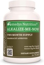 Remedy 's Nutrition Alkalize Me Now 124; 1000 mg, 60 Vegan kapsułki Ziołowe suplementy diety 124; Dwa miesiące dostaw