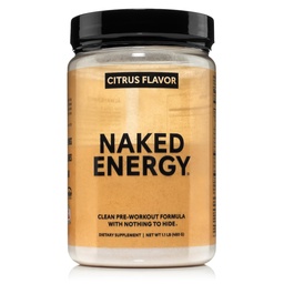 NAKED Citrus Energy - Citrus aromatyczny suplement do czyszczenia dla mężczyzn i kobiet, Wegańskie Przyjazne, Bez dodanych słodzików, Kolory lub aromatów - 30 Służenia