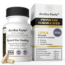 Arnika Forte kapsułki - Obrzęk i zmniejszenie ilości siniaków po zabiegach chirurgicznych i estetycznych, przeciwutleniacze i bioflawonoidy, Arnica 1000mg, Bromelain 125mg 3000GDU - 14 kapsułki