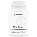 Mind Renew - Made in The USA - Suplement mózgu do pamięci i skupienia - Wsparcie witalności i energii, 60 Kapsułki