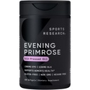 Sport Research ® Wieczór Primrose Oil 1300mg, 120 Kapsułek - 10% GLA, Cold- Pressed, Gluten & Soy Free