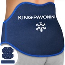 KingPavonini Extra duży Ice Pack na ból pleców Relief z rozszerzenia Pas, 2 Pack wielokrotnego użytku Lower Back żel Ice Pack Wrap do operacji Lumbar, Sciatica, Szkliwione Dysk, Coccix Pain, Zimna / Hot Therapy