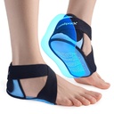 Plantar Fasciitis Ice Packs z pokrywą z Gel Heel & Sole, 2PCS Gel Heel Cups Protectors for Pain Relief, Regulowany Foot Ice Pack Wraps for Achilles Tendonitis