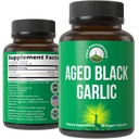 Najwyższa wydajność w wieku czarny czosnek kapsułki. Raw Vegan Pure Odorless Extract Supplement Pills for Cholesterol, i Immune Support. z Czosnek Bulb z S- Allil Cysteina i przeciwutleniacze