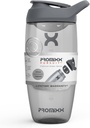 Promixx Pursuit Protein Shaker Butelka (24 oz) - Silent No- Ball Mixer, Leak- Proof Lid, BPA / BPS & Phthalate- Free ECOZEN - Easy- Clean Shaker Cup for Protein Shakes, Pre & Post- Workout Smoothies