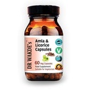 Kapsułki DR WAKDE Amla & Licorice (60 Kapsułek Veg, na niestrawność kwasową, suplement Ayurvedic, Wegan, Herbal, All Natural, Made in UK)