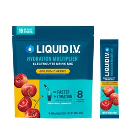 Płynny mnożnik nawadniania I.V. ® - Golden Cherry Netherlands 124; Mieszanka do nasączania proszkiem elektrolitu 124; 1 opakowanie (16 Servings)