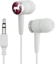 GRAPHICS & WIĘCEJ Koń Silhouette Wild Mane Trotting Maroon Novelty in-Ear Earbud słuchawki - biały