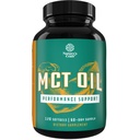 C8 MCT Oil Softgels - średniołańcuchowe triglicerydy MCT Coconut Suplement oleju z Capicle / Capric Triglicerydy do rzeźbienia ciała, Zwiększona energia & Stamina - Keto Suplementy dla utraty wagi - 120 Ct